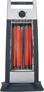 Effe Stufa Elettrica al Carbonio Moena Potenza 900 Watt con Termostato e Base Oscillante colore Grigio - 2636719