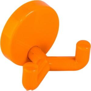 25 ganci da parete, a 2 pieghe, arancione