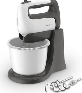 Moulinex Sbattitore elettrico Mixer con Ciotola Potenza 500 watt colore Bianco Grigio - HM4641 HMX Prep'Mix