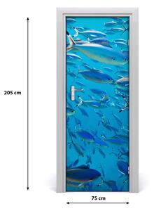 Poster adesivo per porta Pesce corallo 75x205 cm