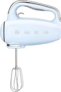 Smeg Sbattitore Elettrico Mixer Potenza 250 Watt con 9 Velocit + Funzione Turbo colore Azzurro Lucido - HMF01PBEU 50's Style