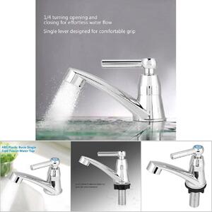 Rubinetto per lavello da incasso, realizzato in plastica ABS. Miscelatore monocomando per acqua fredda, ideale come accessorio semplice e pratico per bagni e cucine