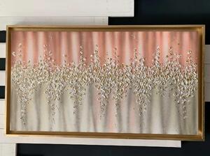 Art Maiora Quadro astratto moderno dipinto a mano su tela "Comete" 130x70 Tela Rosa Dipinti su Tela Quadri per soggiorno