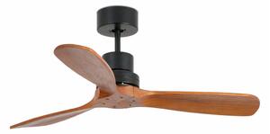 FARO 33517DC - Ventilatore da soffitto MINI LANTAU legno/nero + telecomando