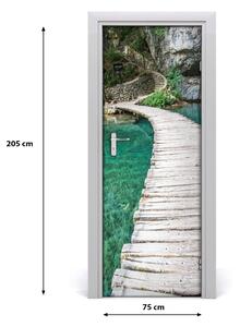 Adesivo per porta Plitwickie Lakes 75x205 cm
