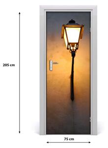 Rivestimento Per Porta Vecchio lampione di strada 75x205 cm