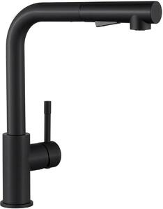 Miscelatore da cucina estraibile - Miscelatore ad alta pressione - Doccetta manuale con due tipi di getto - Rotazione a 360° - Design elegante
