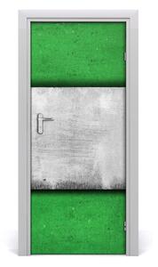 Adesivo per porta Parete verde 75x205 cm