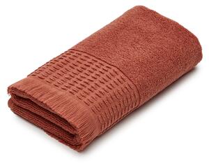 Asciugamano Veta 100% cotone color terracotta 50 x 90 cm