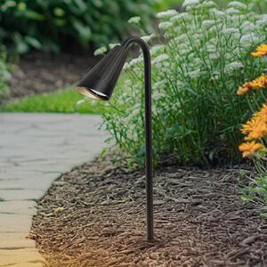 Lindby Lampada con picchetto Sorvete, nera, metallo, altezza 62 cm Sorvete Lindby, dimmerabile, Nero, Alluminio, Moderno