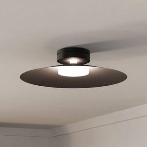 EGLO Plafoniera LED intelligente Conomavilla-Z, nero Ø 45 cm CCT RGB dimmerabile, Nero, Soggiorno / Sala da pranzo, Metallo, Moderno, Applique