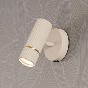 EGLO Faretto Caminia, Crema / Ambra, Soggiorno / Sala da pranzo, Metallo, Applique