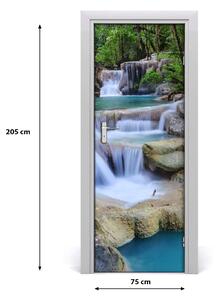 Adesivo per porta Thailandia cascata 75x205 cm