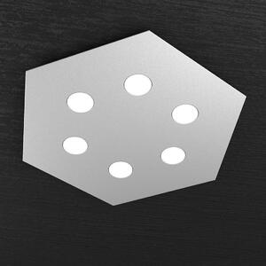 Plafoniera moderna top light hexagon 1142 pg gx53 led metallo lampada parete soffitto - Top Light