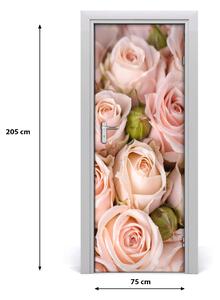 Poster adesivo per porta Bouquet di rose 75x205 cm