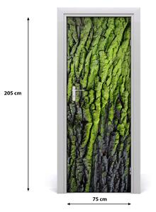 Adesivo per porta Corteccia di albero 75x205 cm