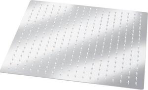 Soffione a pioggia in acciaio inossidabile 50 x 50 cm - Efficienza idrica ed energetica - Rubinetteria da incasso per bagno - Colore argento