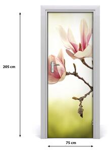 Sticker porta Fiori magnolia 75x205 cm