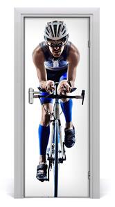 Poster adesivo per porta Sport ciclista 75x205 cm