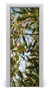 Sticker porta Olive su un albero 75x205 cm