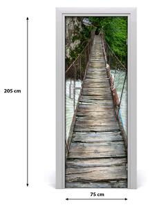 Adesivo per porta interna Ponte sospeso 75x205 cm