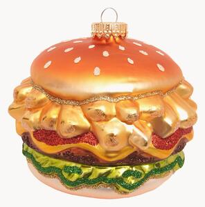Addobbo per albero di Natale dipinto a mano Burger