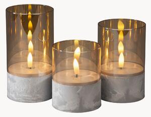 Set di 3 candele a LED Verona