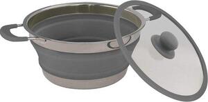 Coperchio ribaltabile in silicone per pentola da 35 litri, grigio