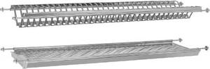 Elletipi Scolapiatti a Molla per Pensile cucina da 46 cm con Vaschetta raccogli gocce colore Inox - I850CB136V01