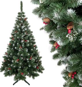 Albero di Natale, pino artificiale alpino con pigne 220 cm