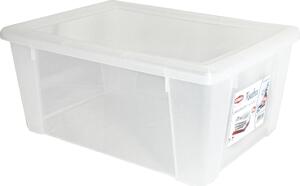 STEFANPLAST Scatola Multiuso Contenitore sottoletto capacit Lt. 10 cm. 36,5x25,5x14 h colore Trasparente - Linea Storage - 13051