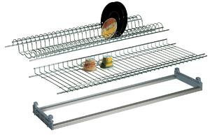 NBrand Scolapiatti da incasso con Gocciolatoio Lunghezza 86 cm profondit regolabile 30-36 cm - K002S/86