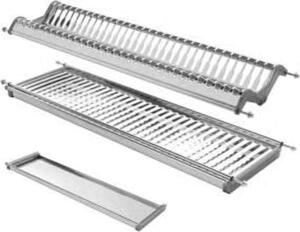TECNOINOX Scolapiatti con Vaschetta Raccogligoccia per Pensile Cucina da 70 cm - Inoxmatic