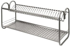 DecHome Scolapiatti Inox con Supporti Laterali Cm 70 - 157300