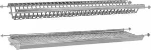 Elletipi Scolapiatti per Pensile da 45 cm in Acciaio Inox Larghezza 41 cm - I850 CB1 41 V01 Molla