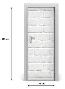Adesivo per porta interna Muro di mattoni 75x205 cm