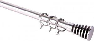 Brixo Scorritenda Etruria Vortice estensibile 71/122 cm d.19mm acciaio argento