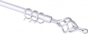 Brixo Scorritenda Etruria Silveral Spiral estensibile 210/380 cm d.19mm acciaio