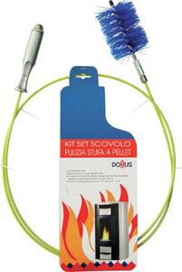 Domus Scovolo Kit Pulizia Stufa Pellet mm 80 H.mt 2.00