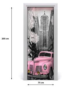 Rivestimento Per Porta Macchina rosa 75x205 cm