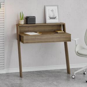 DecHome Scrittoio Moderno Dimensioni 94x50x91 cm colore Noce - Cowork