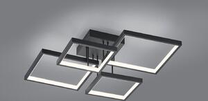 Plafoniera LED, dimmerabile, alluminio spazzolato, SORRENTO