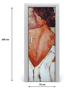 Adesivo per porta interna Donna 75x205 cm