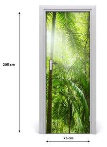 Poster adesivo per porta la foresta pluviale 75x205 cm