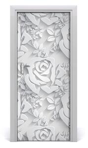 Adesivo per porta interna Rose 75x205 cm