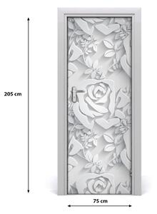 Adesivo per porta interna Rose 75x205 cm