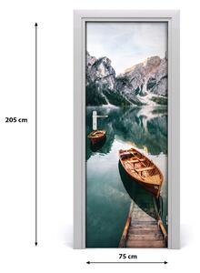 Sticker porta Barca sul lago 75x205 cm