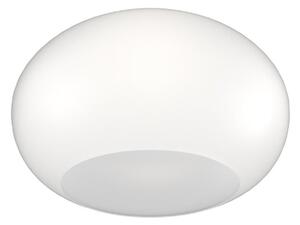 Plafoniera vetro soffiato bianco latte top light casper 1218 pl42 bi e27 led - Top Light