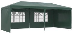 Outsunny Gazebo da Giardino 6x3 m per Eventi con Pareti Rimovibili e Finestre Trasparenti, Verde
