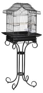Gabbia per uccelli con supporto, nero RD30975